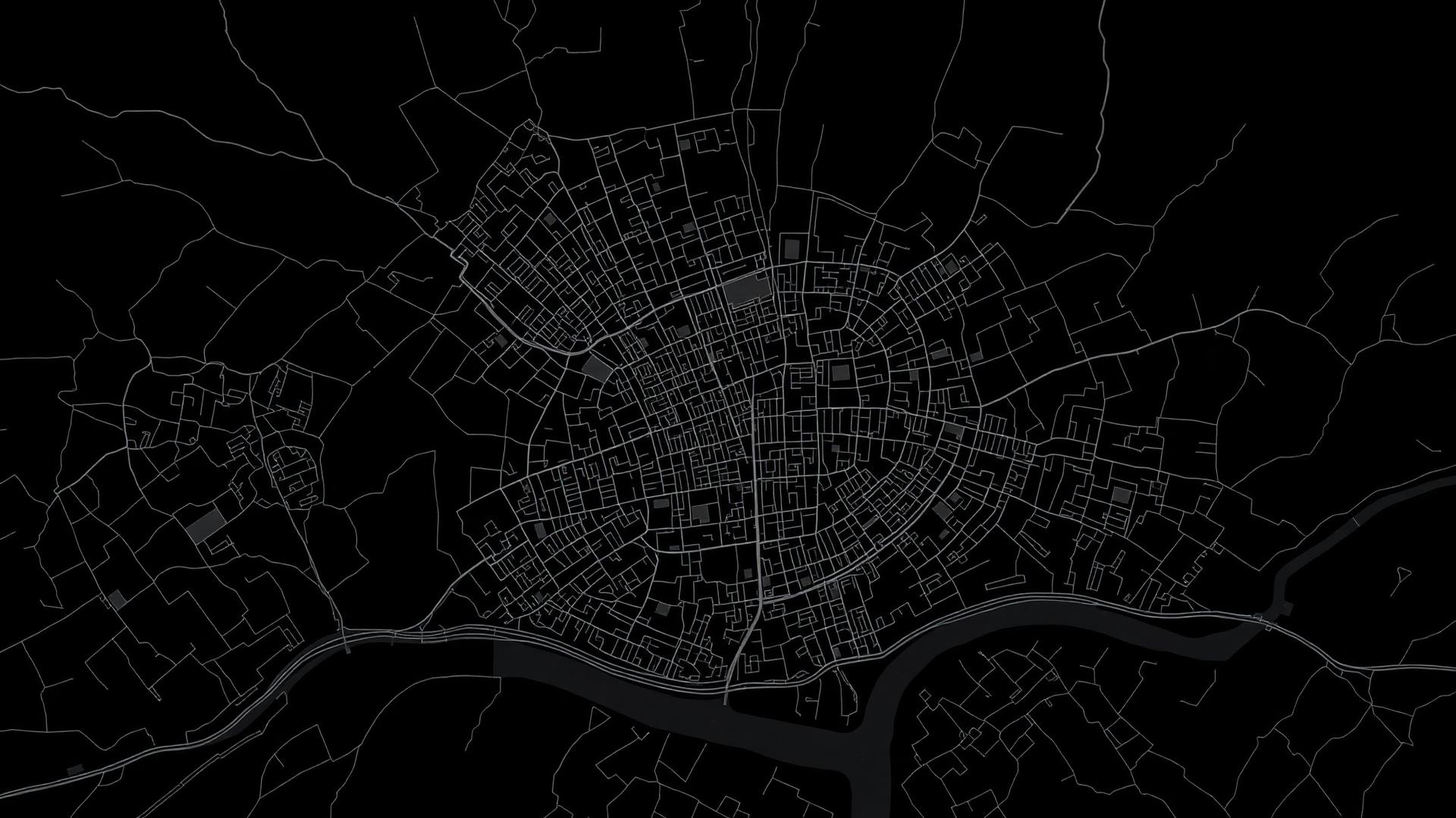 Mapa nocturno de la ubicación del restaurante Mifune en la Calle del Temple, centro de Zaragoza